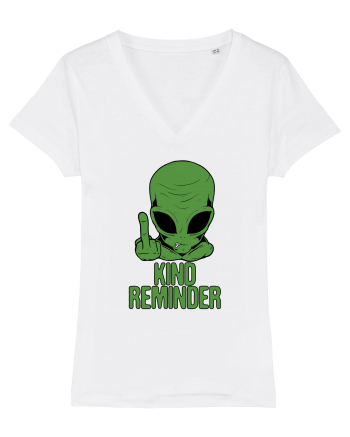 Kind Reminder Alien Style White