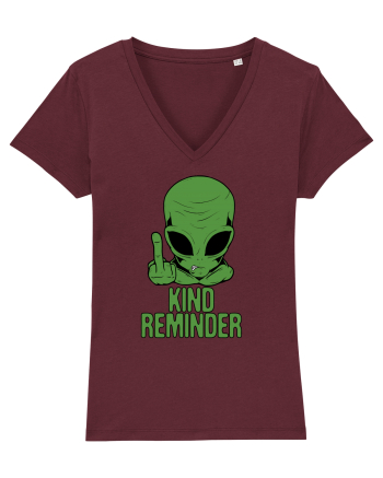 Kind Reminder Alien Style Burgundy