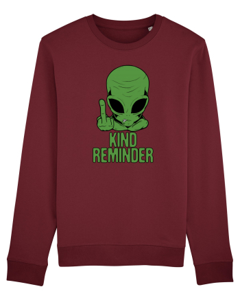 Kind Reminder Alien Style Burgundy