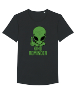 Kind Reminder Alien Style Tricou mânecă scurtă guler larg Bărbat Skater