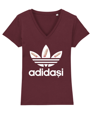 Adidasi de porc / de firma Burgundy