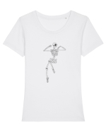 Schelete visător Tricou mânecă scurtă guler larg fitted Damă Expresser