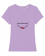 SMILE Tricou mânecă scurtă guler larg fitted Damă Expresser