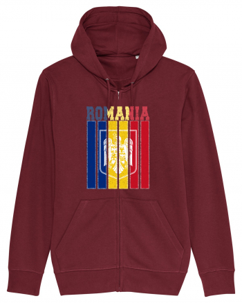 ROMANIA Grunge Burgundy