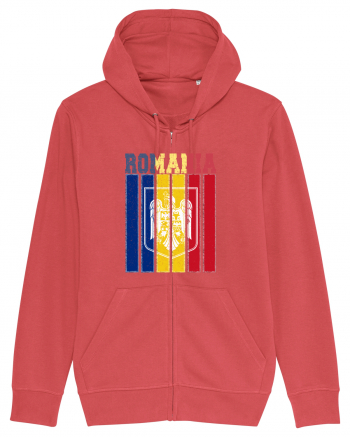 ROMANIA Grunge Carmine Red