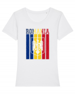 ROMANIA Grunge Tricou mânecă scurtă guler larg fitted Damă Expresser