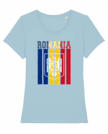 ROMANIA Grunge Sky Blue