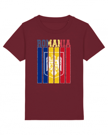 ROMANIA Grunge Burgundy