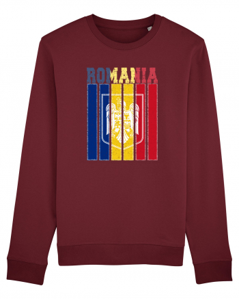 ROMANIA Grunge Burgundy