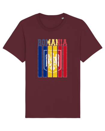 ROMANIA Grunge Burgundy