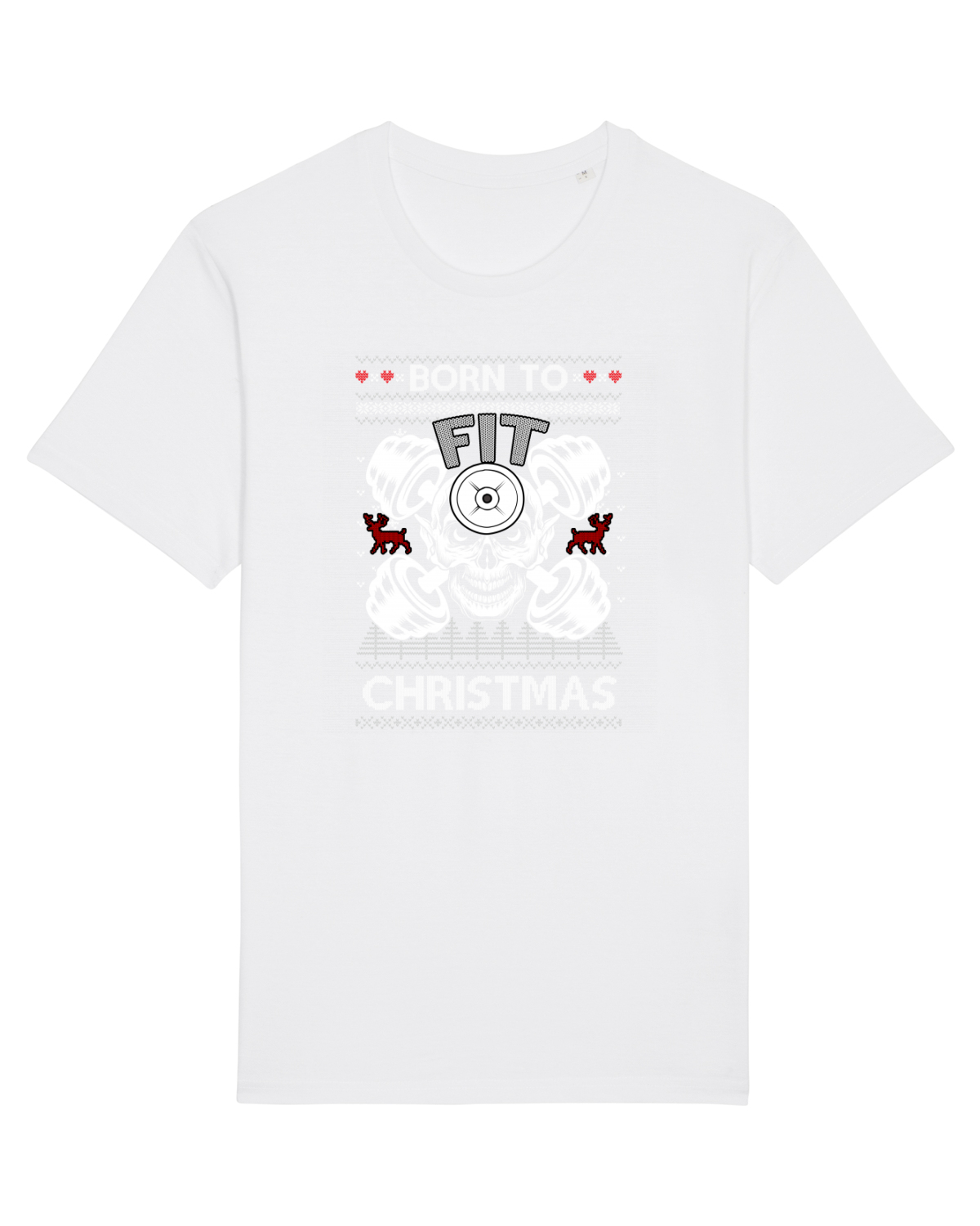 Tricou mânecă scurtă Unisex Rocker White
