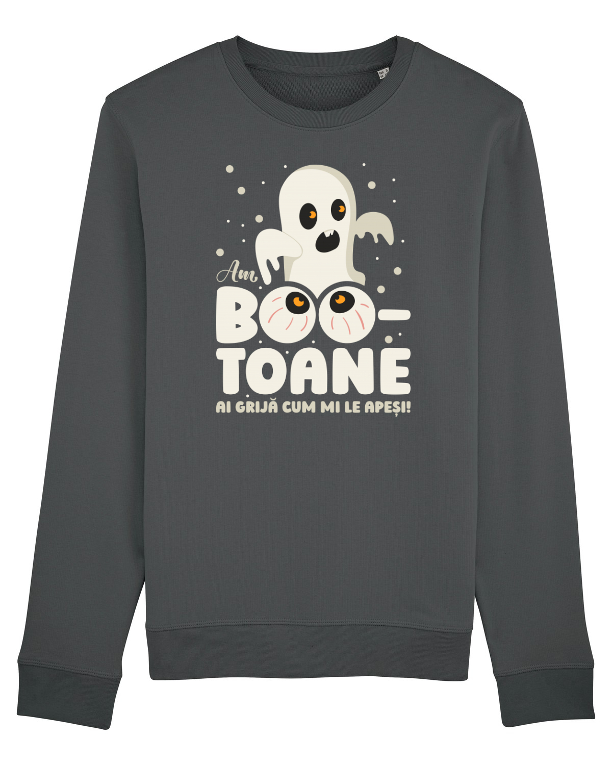 Bluză mânecă lungă Unisex Rise Anthracite
