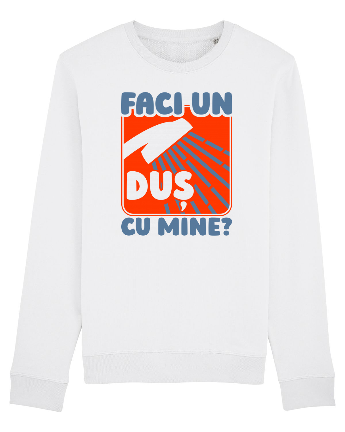 Bluză mânecă lungă Unisex Rise White