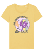 Mă dau banii afară din casă Tricou mânecă scurtă guler larg fitted Damă Expresser