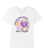 Mă dau banii afară din casă Tricou mânecă scurtă guler V Bărbat Presenter