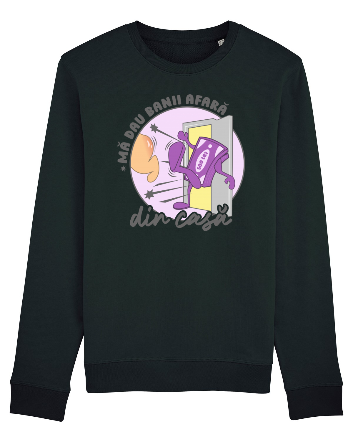 Bluză mânecă lungă Unisex Rise Black