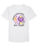 Mă dau banii afară din casă Tricou mânecă scurtă guler larg Bărbat Skater