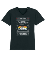 Born To Hike  Merry Hikemas Tricou mânecă scurtă guler V Bărbat Presenter