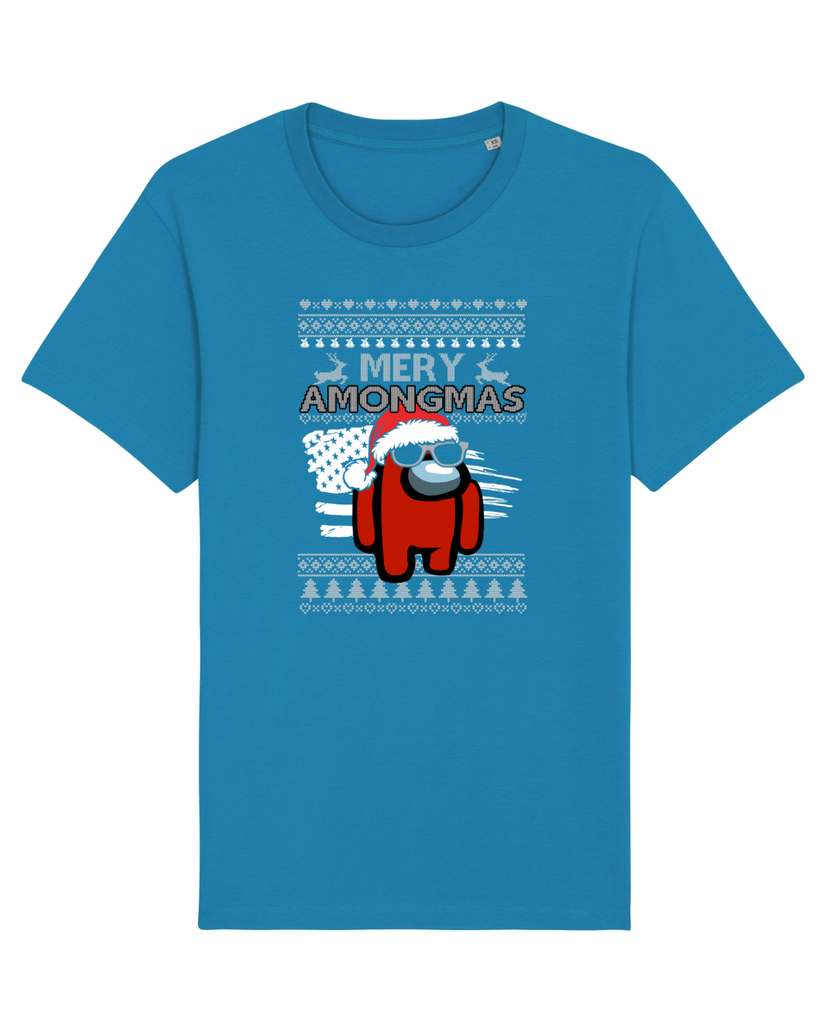 Tricou mânecă scurtă Unisex Rocker Azur