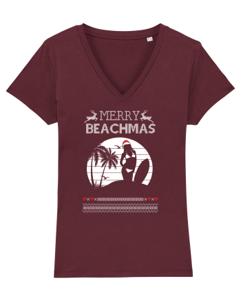 Merry Beachmas Burgundy