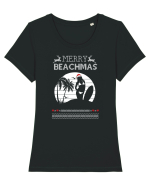 Merry Beachmas Tricou mânecă scurtă guler larg fitted Damă Expresser