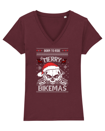 Merry Bikemas Born To Ride Burgundy