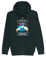Merry Campmas Born To Camp Hanorac cu fermoar Unisex Connector