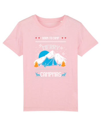 Merry Campmas Born To Camp Cotton Pink