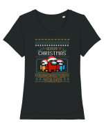 Merry Christmas Among Us Squad Tricou mânecă scurtă guler larg fitted Damă Expresser