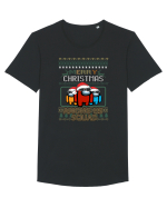 Merry Christmas Among Us Squad Tricou mânecă scurtă guler larg Bărbat Skater