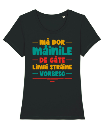 Mă dor mâinile de câte limbi străine vorbesc - V2 Black