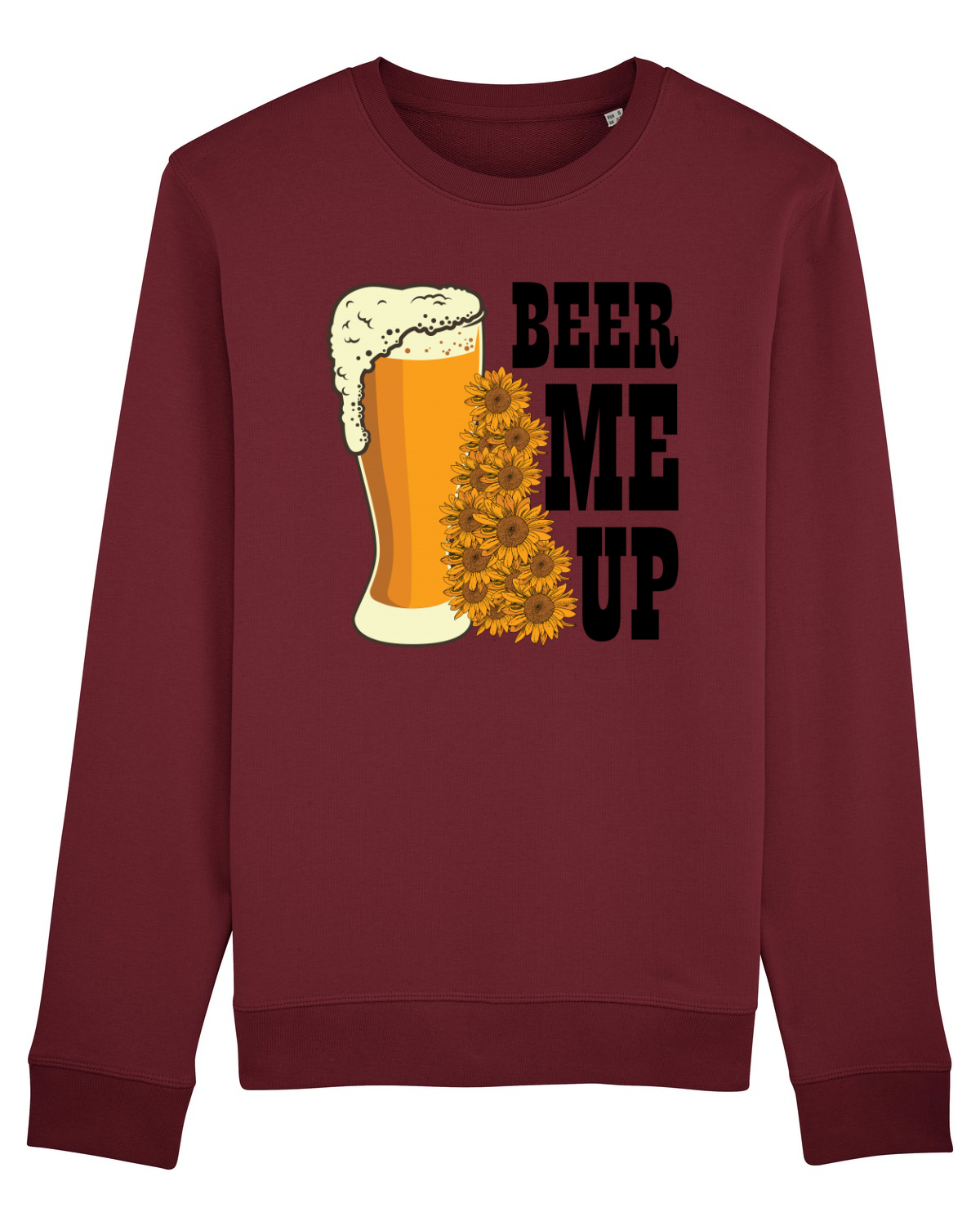 Bluză mânecă lungă Unisex Rise Burgundy
