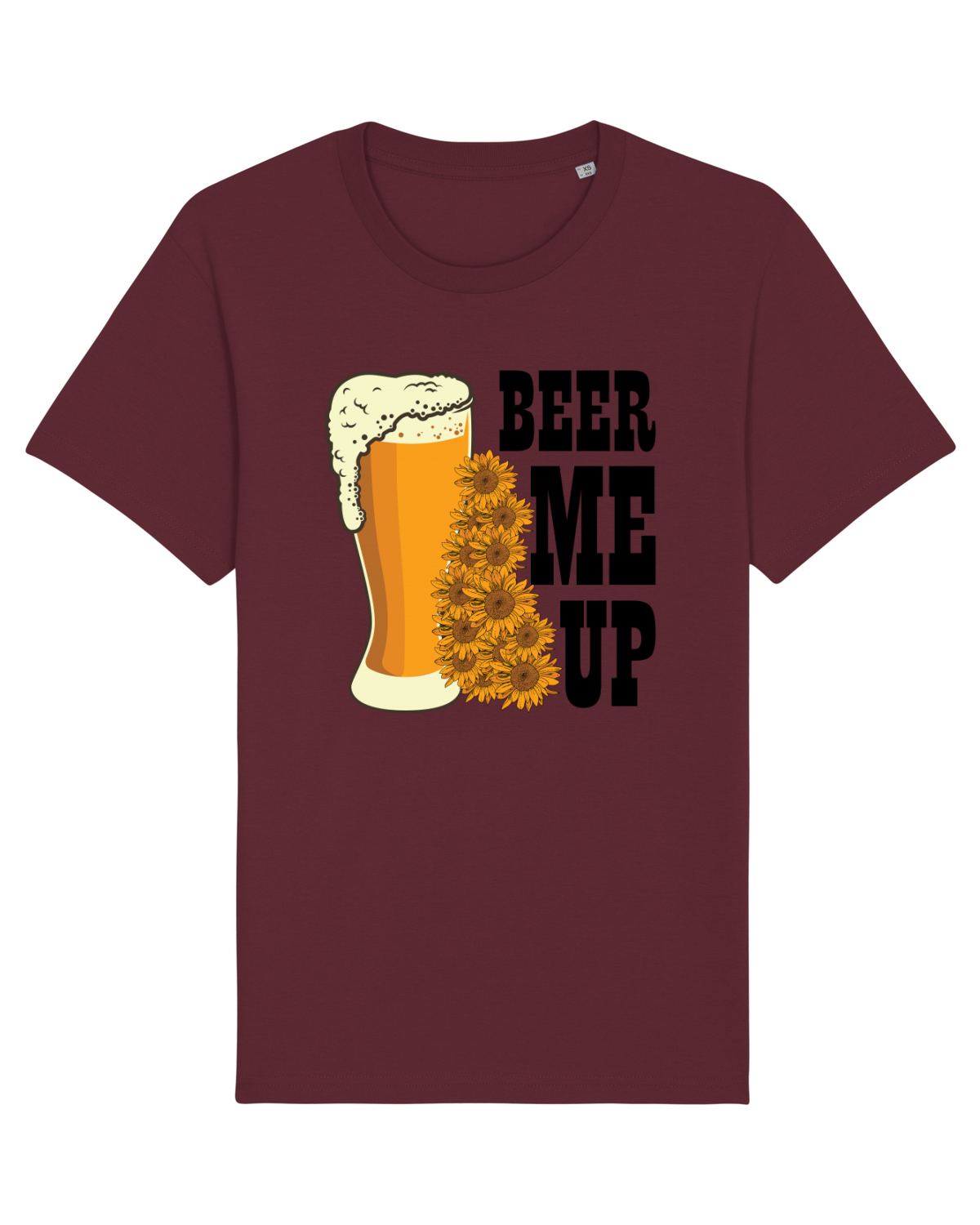 Tricou mânecă scurtă Unisex Rocker Burgundy