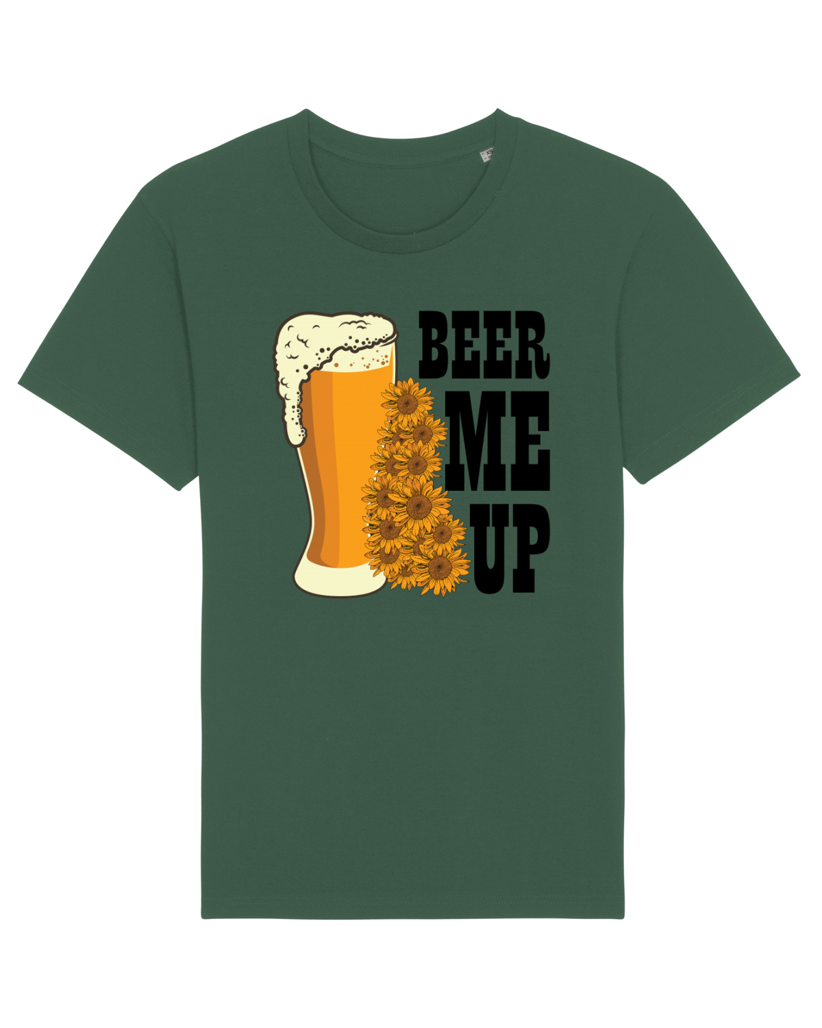 Tricou mânecă scurtă Unisex Rocker Bottle Green