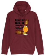 Drinkin' Beer On A Chapagne Night Hanorac cu fermoar Unisex Connector