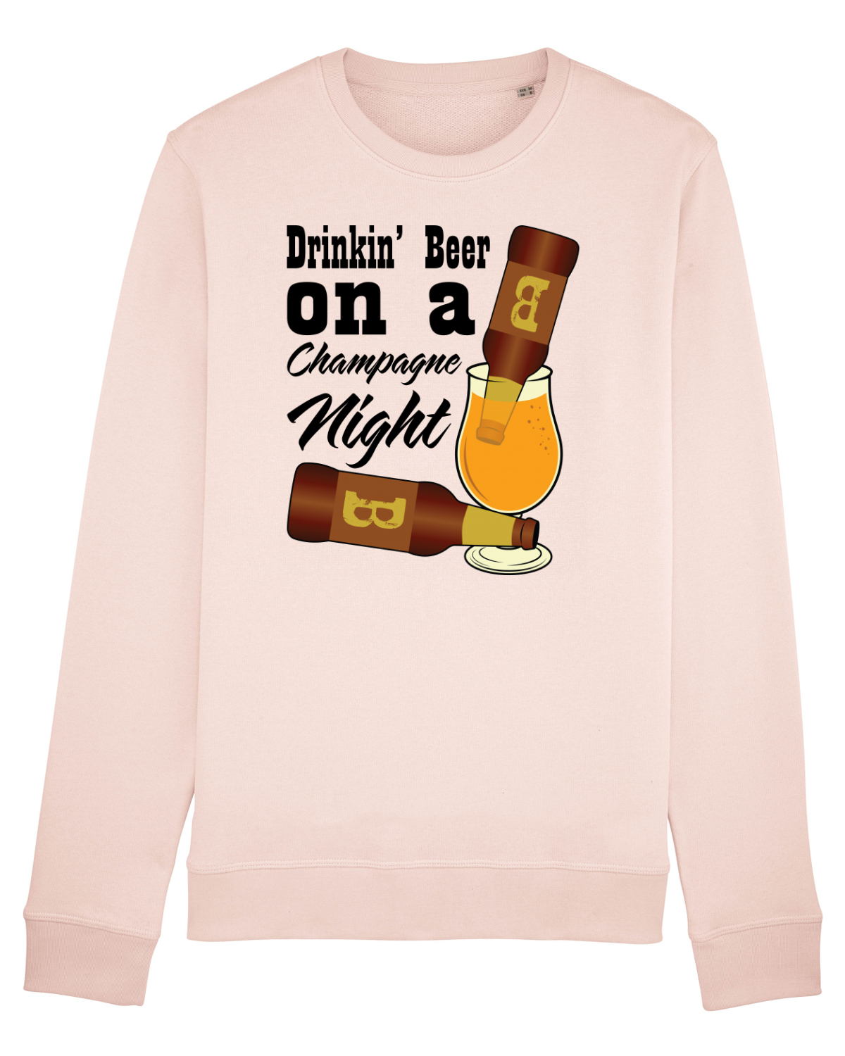 Bluză mânecă lungă Unisex Rise Candy Pink