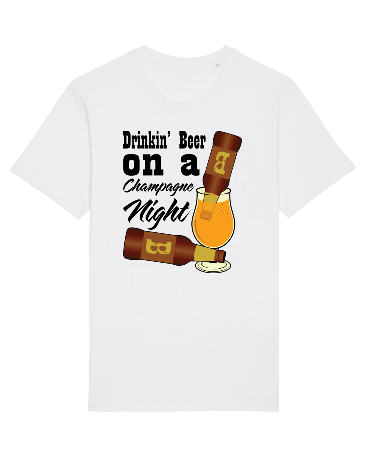 Tricou mânecă scurtă Unisex Rocker White