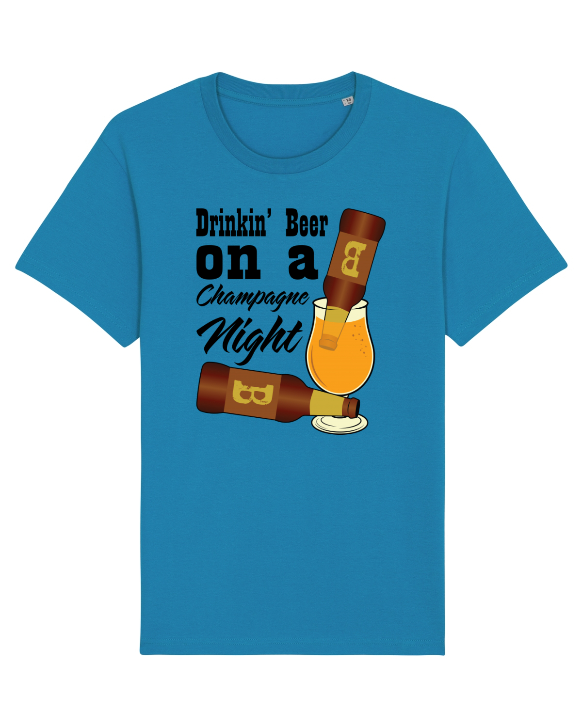 Tricou mânecă scurtă Unisex Rocker Azur