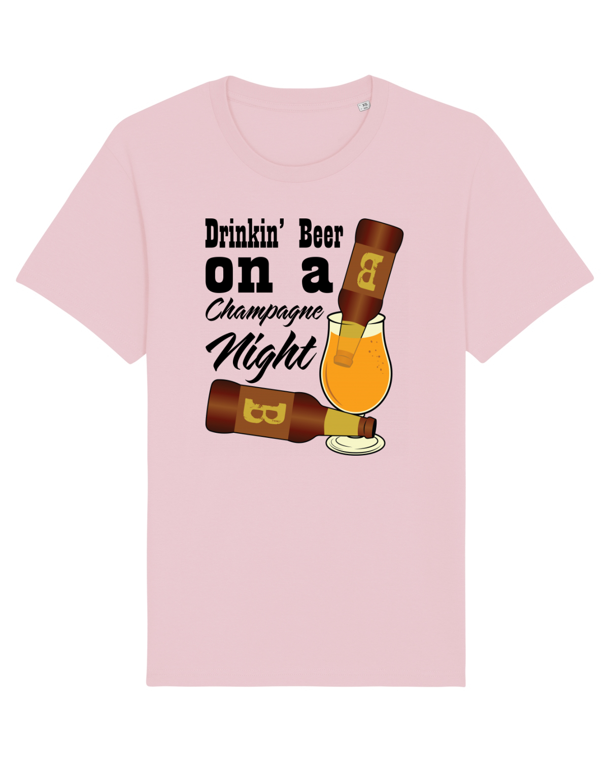 Tricou mânecă scurtă Unisex Rocker Cotton Pink