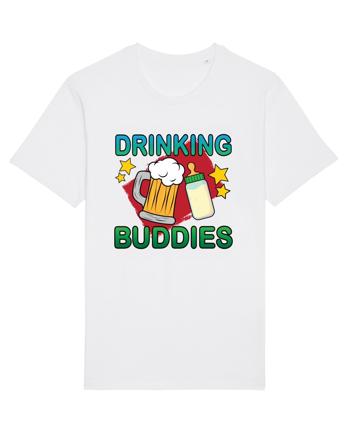 Tricou mânecă scurtă Unisex Rocker White