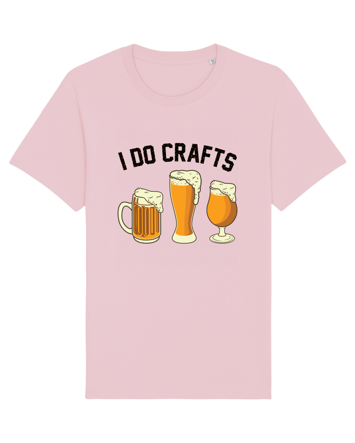 Tricou mânecă scurtă Unisex Rocker Cotton Pink