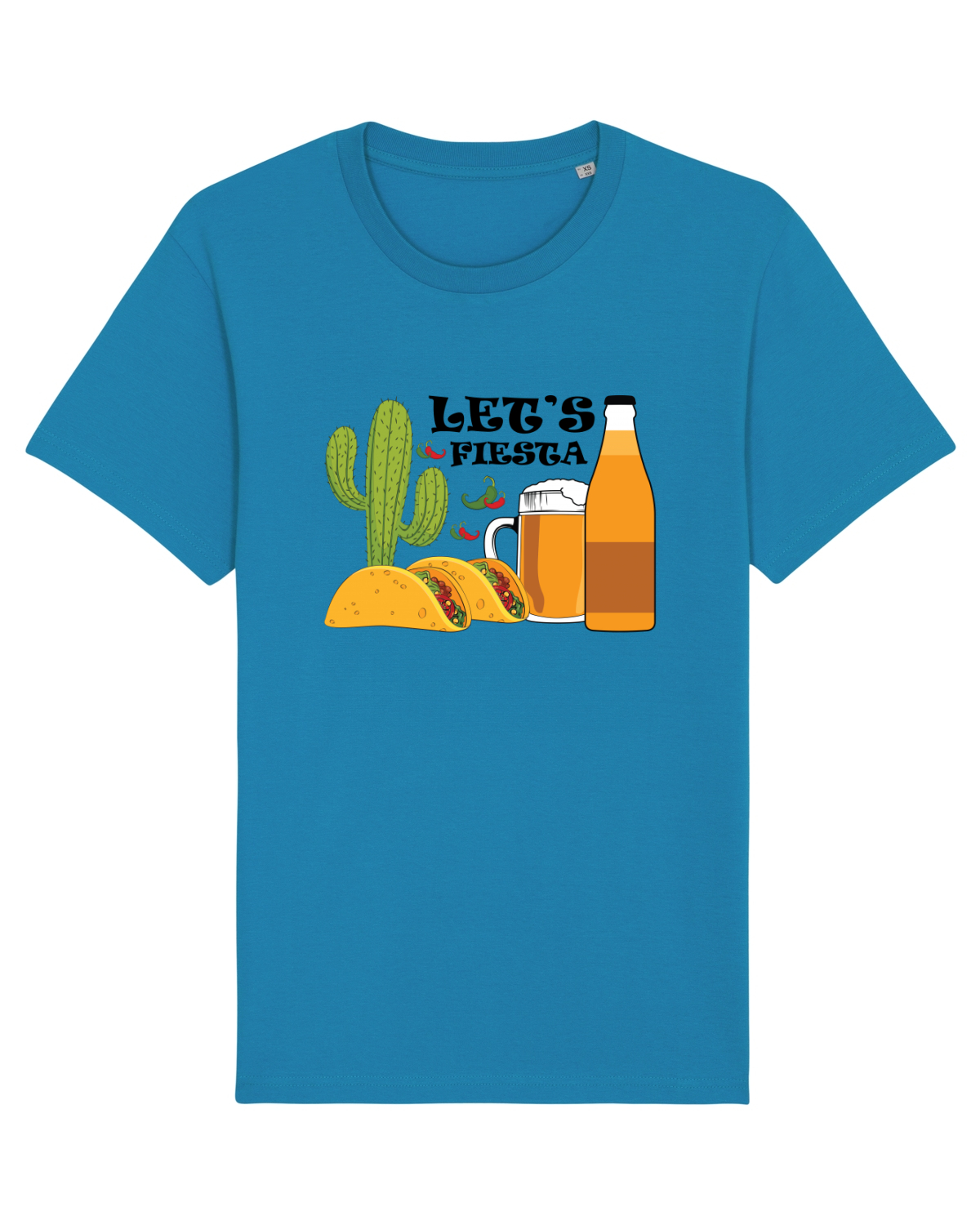 Tricou mânecă scurtă Unisex Rocker Azur