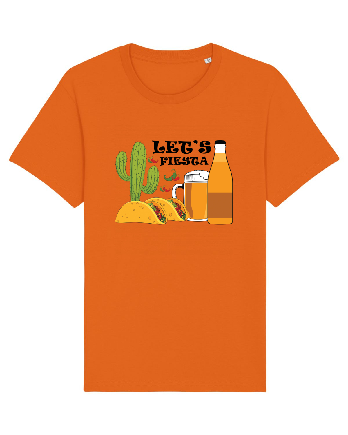 Tricou mânecă scurtă Unisex Rocker Bright Orange