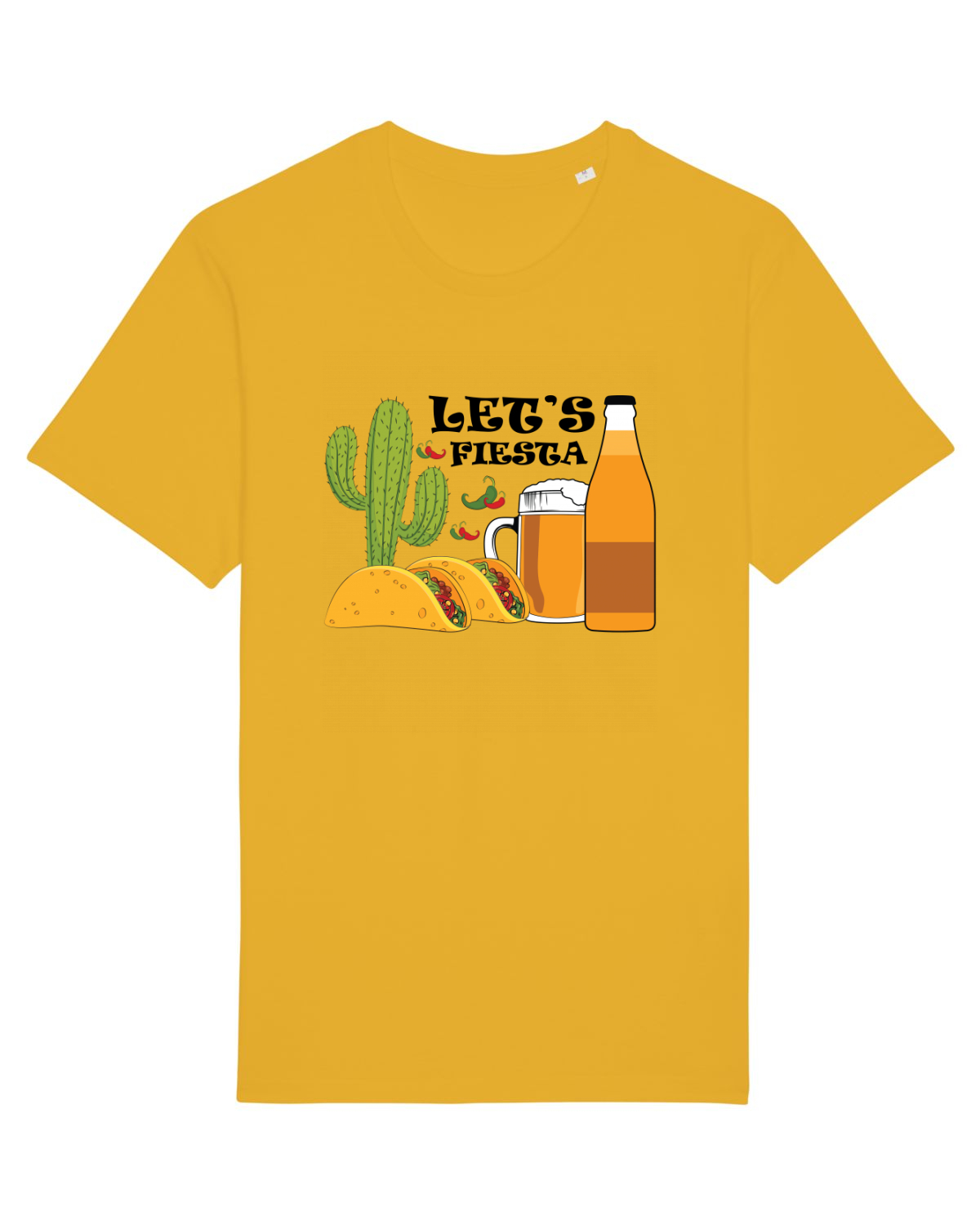 Tricou mânecă scurtă Unisex Rocker Spectra Yellow