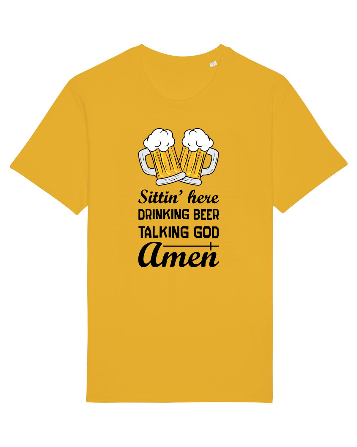 Tricou mânecă scurtă Unisex Rocker Spectra Yellow