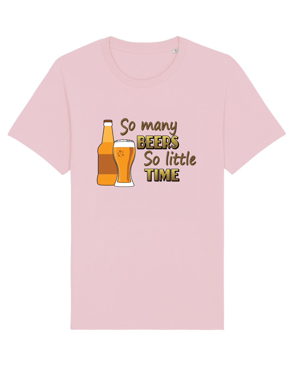Tricou mânecă scurtă Unisex Rocker Cotton Pink