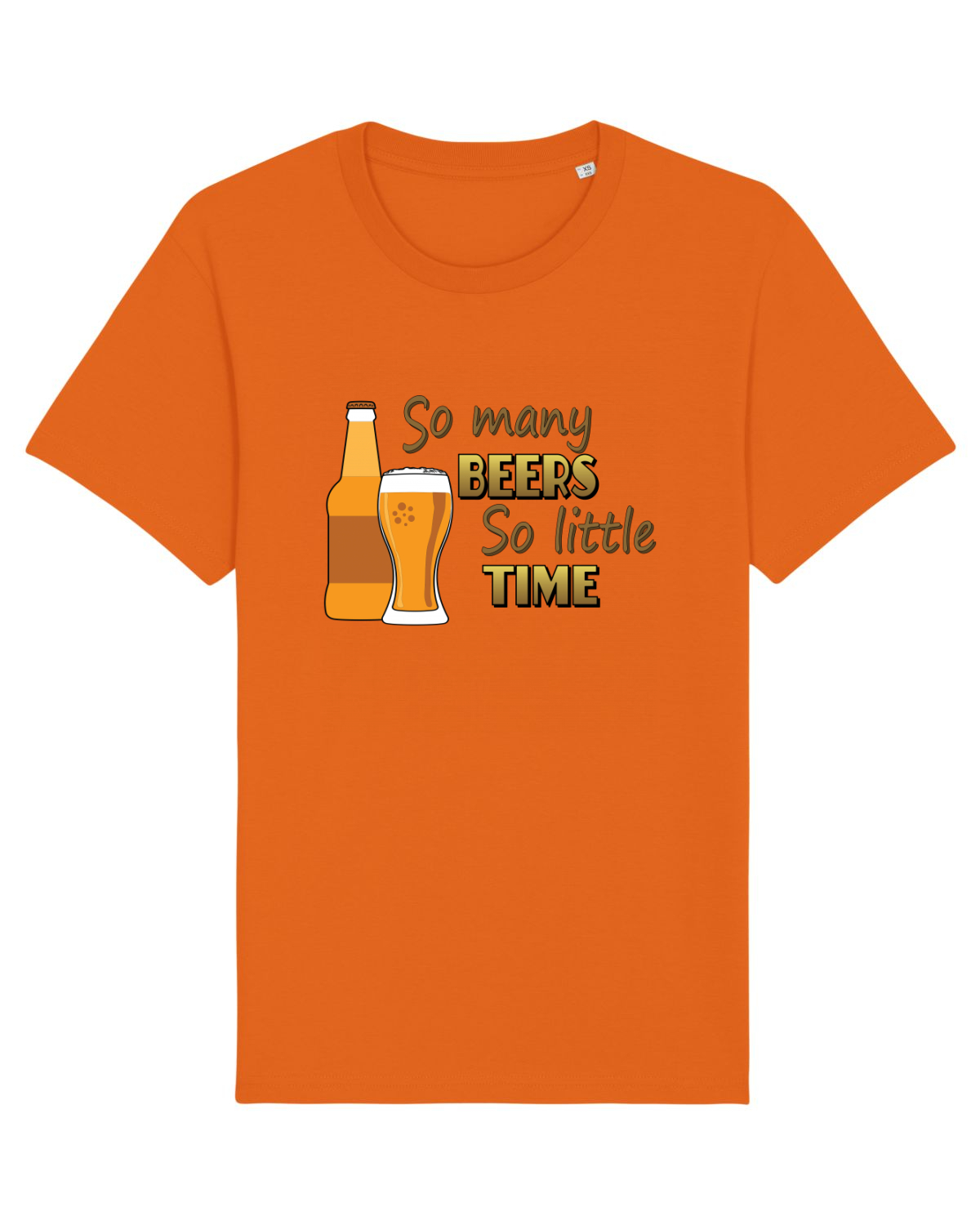 Tricou mânecă scurtă Unisex Rocker Bright Orange