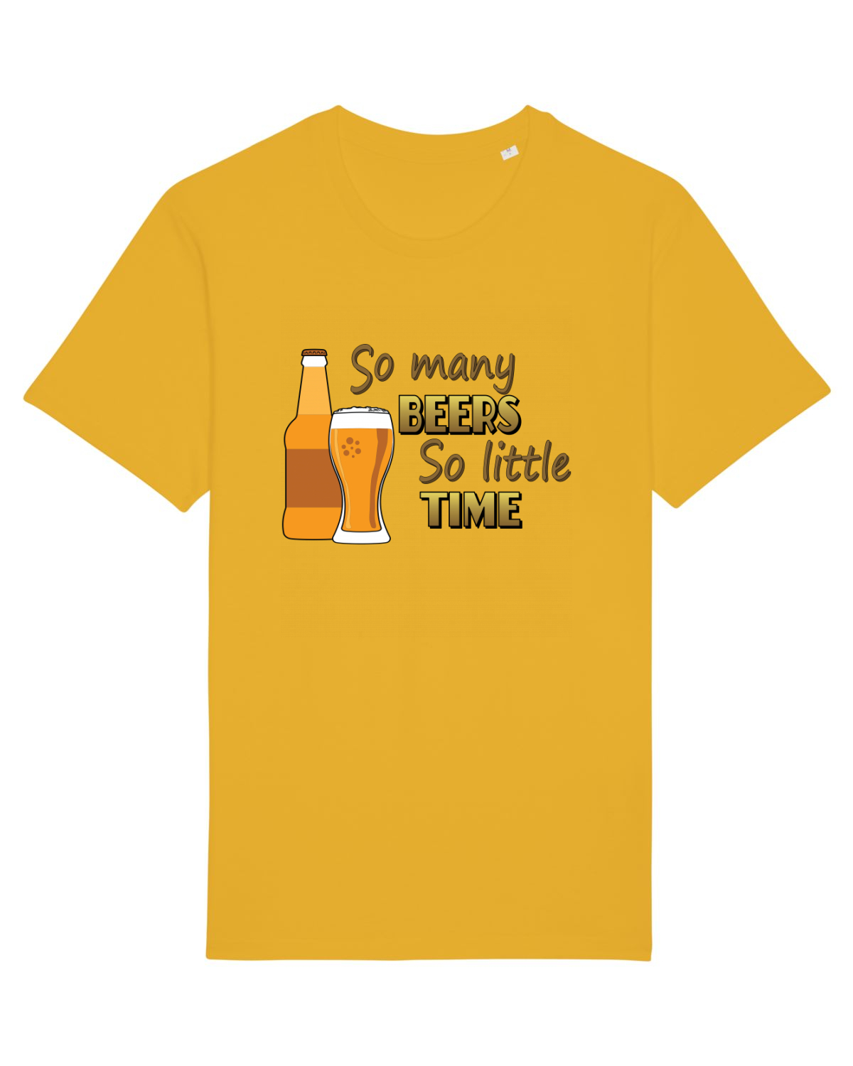 Tricou mânecă scurtă Unisex Rocker Spectra Yellow
