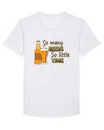 So Many Beers So Little Time Tricou mânecă scurtă guler larg Bărbat Skater