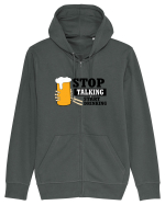 Stop Talking Start Drinking Hanorac cu fermoar Unisex Connector